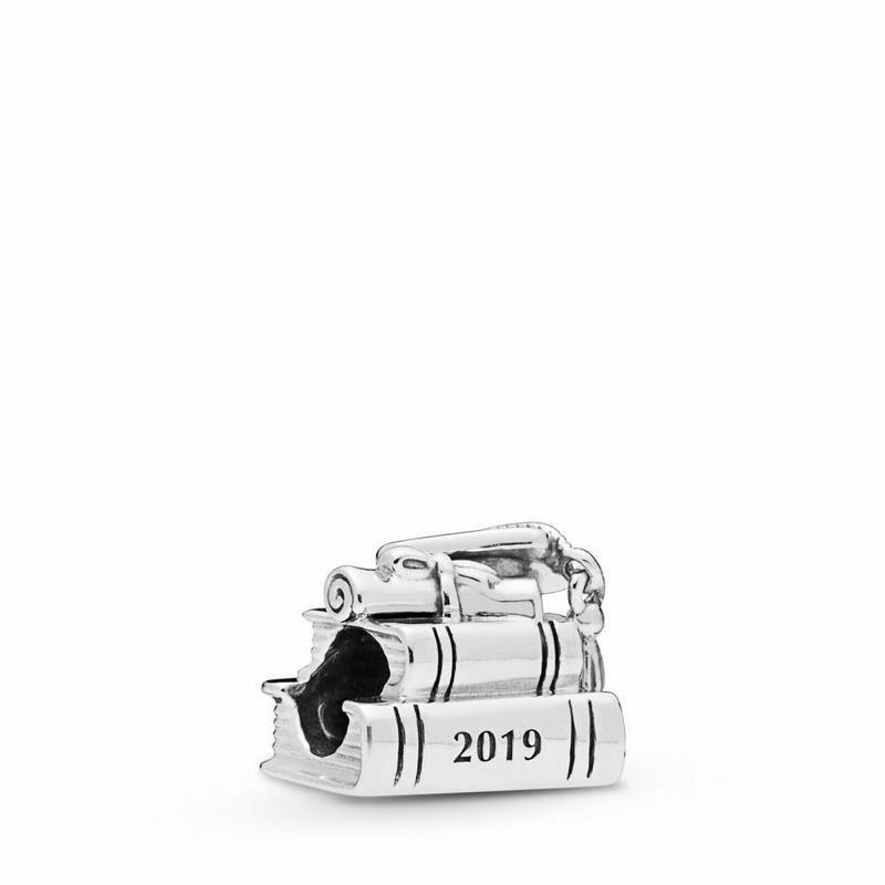 Pandora Cap, Book & Scroll Charm Silver Egypt AJ4862017